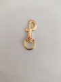 Mosquetón giratorio dorado para bolsos DIY, carteras y accesorios de llaveros metálicos. - Oro K