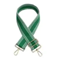 Correa de repuesto ancha y ajustable para bolso de hombro accesorio versátil verde. - Verde