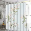 Waterproof mildew-resistant floral shower curtain for bathroom partition window decoration detail view - 90*180 / H-0812