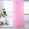 Solid pink waterproof PEVA shower curtain for bathroom dry and wet separation use. - 180*180cm / Rose Red