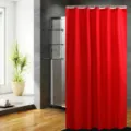 Solid red waterproof shower curtain for bathroom, modern style fabric partition curtain. - 180*180cm / Bright Red