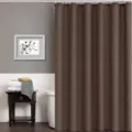 Solid brown waterproof shower curtain for bathroom, modern simple style fabric curtain. - 180*180cm / Coffee