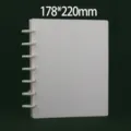 Cuaderno blanco de discos libro de colección de tarjetas 178x220mm álbum de anillas - 20 Páginas 3 Pulgadas 4 Rejillas Términos de Marcador / Grande 7 Agujeros Blanco
