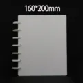 Álbum de fotos con anillas de champiñón blanco cuaderno de colección de 160x200mm. - 20 Páginas 3 Pulgadas 4 Rejillas Sin Tira de Marcador / Pequeño Blanco