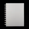 White disc-bound photocard binder album for 3-inch collectible cards storage book style - 20 Pages 3 Inch 9 Grids / 11 Holes White
