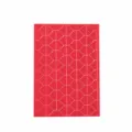 Foglio di adesivi per angoli foto trasparenti rossi per scrapbooking e montaggio album - Sfondo Rosso Vivo Trasparente