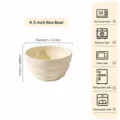 Bol à riz en céramique ménage design cannelé vaisselle résistant à la chaleur compatible micro-ondes. - Bol de Riz de 4,5 Pouces 1 Pcs