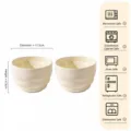 Lot de 4 bols à riz en céramique, design 4.5 pouces, micro-ondes et lave-vaisselle. - Bols à riz de 4,5 pouces, lot de 4