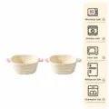 6.25 inch keramische kom met twee oren set van 2, hittebestendige bakkom voor keuken - 6,25 Inch Binaurale Kom 2 Stk