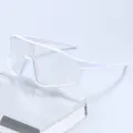 White frame photochromic cycling sunglasses windproof outdoor sports goggles, white style - Matte White Frame Photochromic Grey Lens