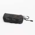 Black golf ball storage pouch with carabiner portable multi-functional nylon accessory bag - Three-Ball Storage Pouch / Black