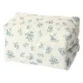 Quilted floral makeup pouch portable cosmetic bag vintage toiletry organizer for women ladies - Quilted Gourd Floral Pillow Bag