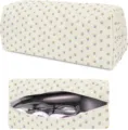 Quilted hairdryer storage bag large capacity portable travel pouch organizer for hair styling tools - Little Bee Curling Wand Storage Bag