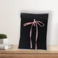 Waterproof quilted laptop sleeve ballet style ultra-lightweight bow tie tablet bag women - 11 Inch Small (32x22cm) / Black
