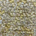 Czech glass T-bone beads bulk, transparent amber color DIY craft accessories for handmade jewelry. - Transparent Amber Gold