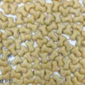 T-shaped bone glass beads for DIY jewelry making, beautiful craft accessories, pack of 100 pieces. - Beige