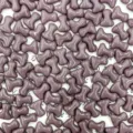 Czech glass T-shape bone beads 2x8mm for DIY jewelry making craft accessories 100pcs - Grey Purple