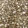 Czech glass T-bone beads 2x8mm bulk for DIY jewelry making and crafting accessories. - Gray Purple Mottled