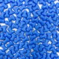 Blue Czech glass beads T-shape bone 2x8mm handmade DIY jewelry accessories detail view - Blue