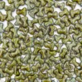 Czech glass T-shaped bone beads 2x8mm DIY jewelry making accessories loose beads pack - Green Brown Glaze