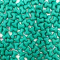 Czech glass beads T-shape bone shape DIY jewelry accessories turquoise color 2x8mm 100pcs - Turquoise Green