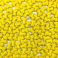 Czech glass T-shape bone spacer beads 2x8mm vibrant yellow DIY jewelry making parts - Bright yellow