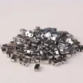 Perles d'espacement en métal argenté à deux trous pour la fabrication de bijoux et accessoires DIY. - 10.00g / HTL-194