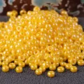 Miyuki 2mm Japanese seed beads yellow pearl color variant for DIY jewelry making accessories. - RR11/0-422D