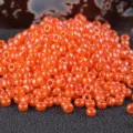 Perles rondes Miyuki 2mm orange perle rocaille pour fabrication de bijoux DIY accessoires. - 10.00g / RR11/0-424