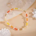 Bracelet de perles colorées et de perles de culture, cadeau de bijoux élégant pour les amies. - 4#