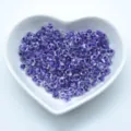 High quality purple triangle seed beads for DIY jewelry making crafts and beading projects. - Color TR05-1558