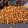 2mm perline di rocaille Miyuki argentate tonde accessori per gioielli fatti a mano DIY premium - 10.00g / Oro/Trasparente