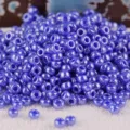 Miyuki 2mm pearl blue seed beads for jewelry making DIY craft accessories bracelet design. - RR11/0-432