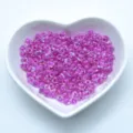 Perles de rocailles triangulaires violettes 5mm en verre pour fabrication de bijoux DIY - Couleur TR05-1110