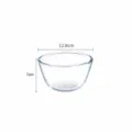 Transparent glass salad bowl and soup bowl 12.8x7cm 500ml for household kitchen use - 500ML