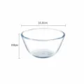 Clear glass salad bowl, large noodle soup bowl and baking mixing bowl, 16.8x8.8cm 1050ml - 1050ML