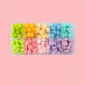 Sealing wax beads set in a 10-grid transparent box, perfect for craft and stamp sealing. - Unicorn 10 Grids Wax Beads (Approx. 100 Beads)