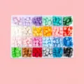 24-Grid Macaron Sealing Wax Beads Set Octagon Wax Seal Stamp Craft DIY Party Kit. - Macaron 24 Grids Wax Beads (Approx. 530 Beads)