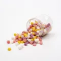 Octagonal sealing wax beads in transparent jar, colorful mixed set for craft letter seal. - Bottled Wax Beads - Fairy Tale Town