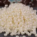 2mm pearl white glass seed beads for DIY jewelry making, smooth round spacer craft beads. - RR11/0-440