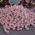 High quality 2mm pink pearl seed beads for DIY jewelry making, beautiful shiny accessories. - RR11/0-478