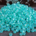 Perline di conteria argentate 2mm Turchese Perline tonde in vetro Accessori fai da te - 10.00g / blu brillante
