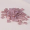 Miyuki Tila beads light pink iridescent double hole square glass loose beads for DIY jewelry - 10.00g / TILA-142FR