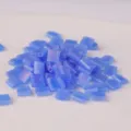 Transparent Blue Two Hole Square Tila Glass Beads for Jewelry Making DIY Crafts 10g - 10.00g / TILA-150FR
