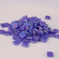 Purple iridescent Tila beads dual hole square DIY jewelry making spacer beads 10g - 10.00g / TILA-151FR