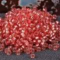 2mm Perline Rocaille Rosa Argentate Per Creazione Di Gioielli Accessori Fai Da Te - 10.00g / Rosa Foderato in Argento