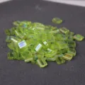 Light green iridescent Tila glass beads two-hole square DIY jewelry making supplies 10g - 10.00g / TILA-258