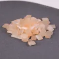 Miyuki style Tila square two-hole glass beads, translucent peach loose beads for jewelry crafting. - 10.00g / TILA-2555