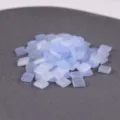 Light blue translucent square two hole seed beads for DIY jewelry making crafts design. - 10.00g / TILA-2562
