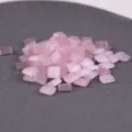 Light pink transparent square two-hole Tila beads, 10g loose glass beads for DIY crafts. - 10.00g / TILA-2597